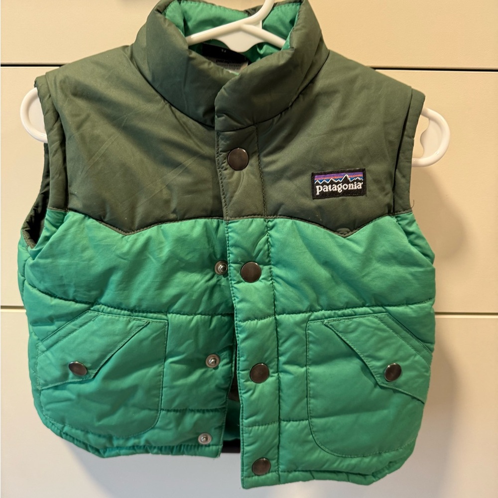 Patagonia Kids Green Puffer Vest